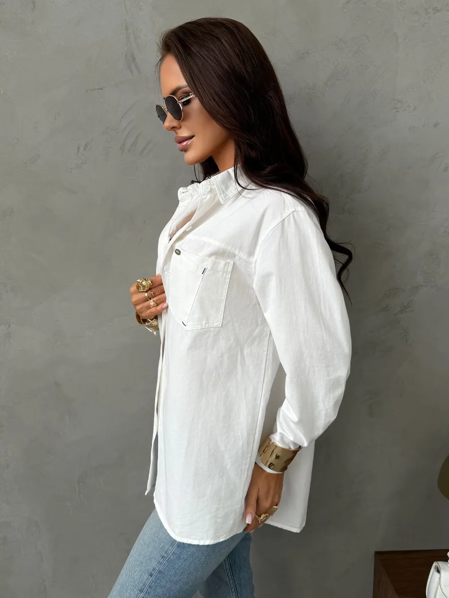 Белая рубашка летняя