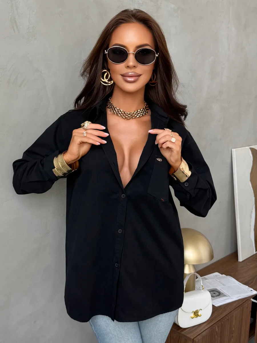 Черная рубашка летняя