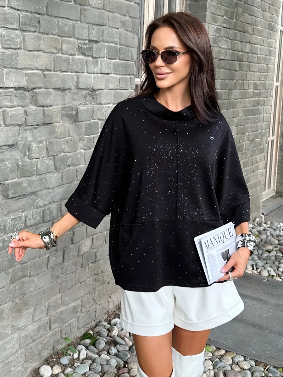 Черная кофта нарядная