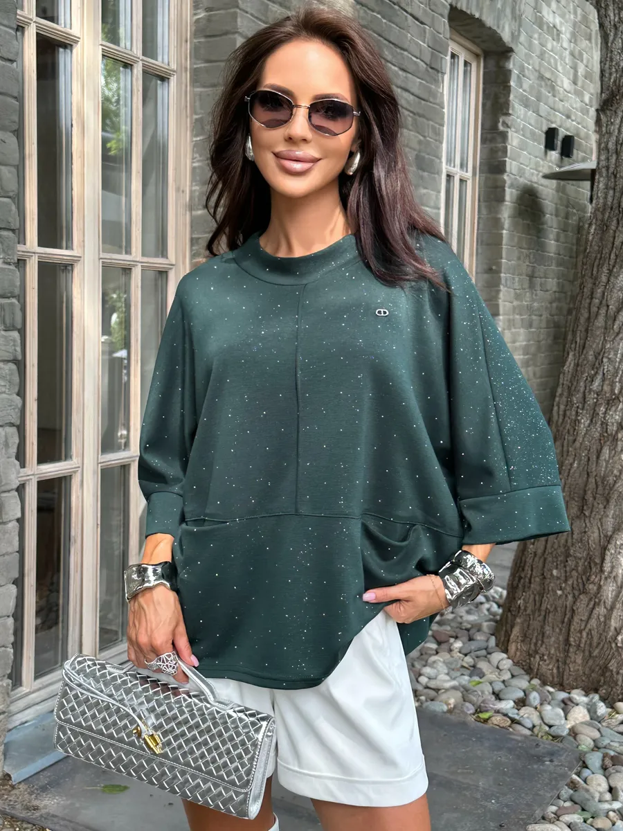 Зеленая кофта нарядная