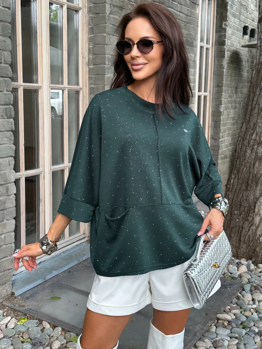 Зеленая кофта нарядная