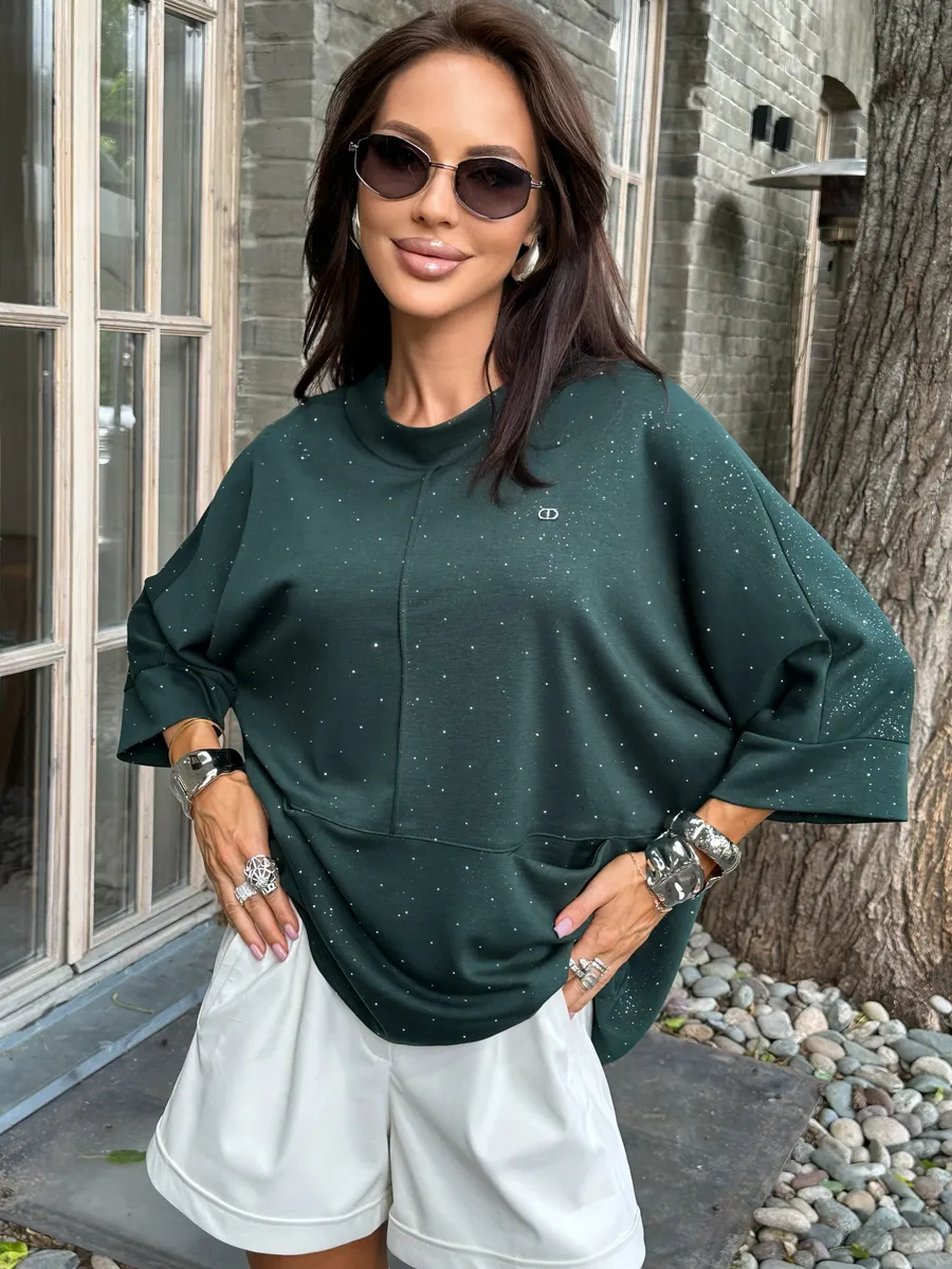 Зеленая кофта нарядная