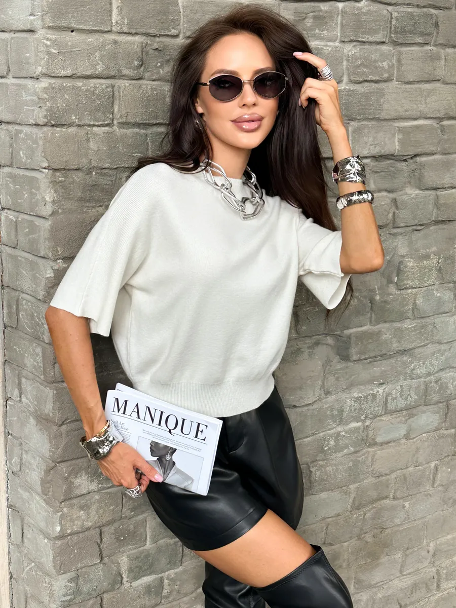 Белая кофта женская