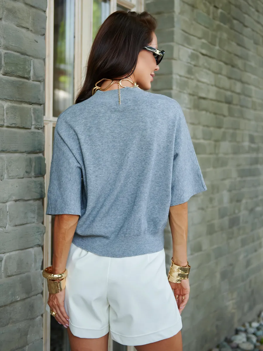 Серая кофта женская