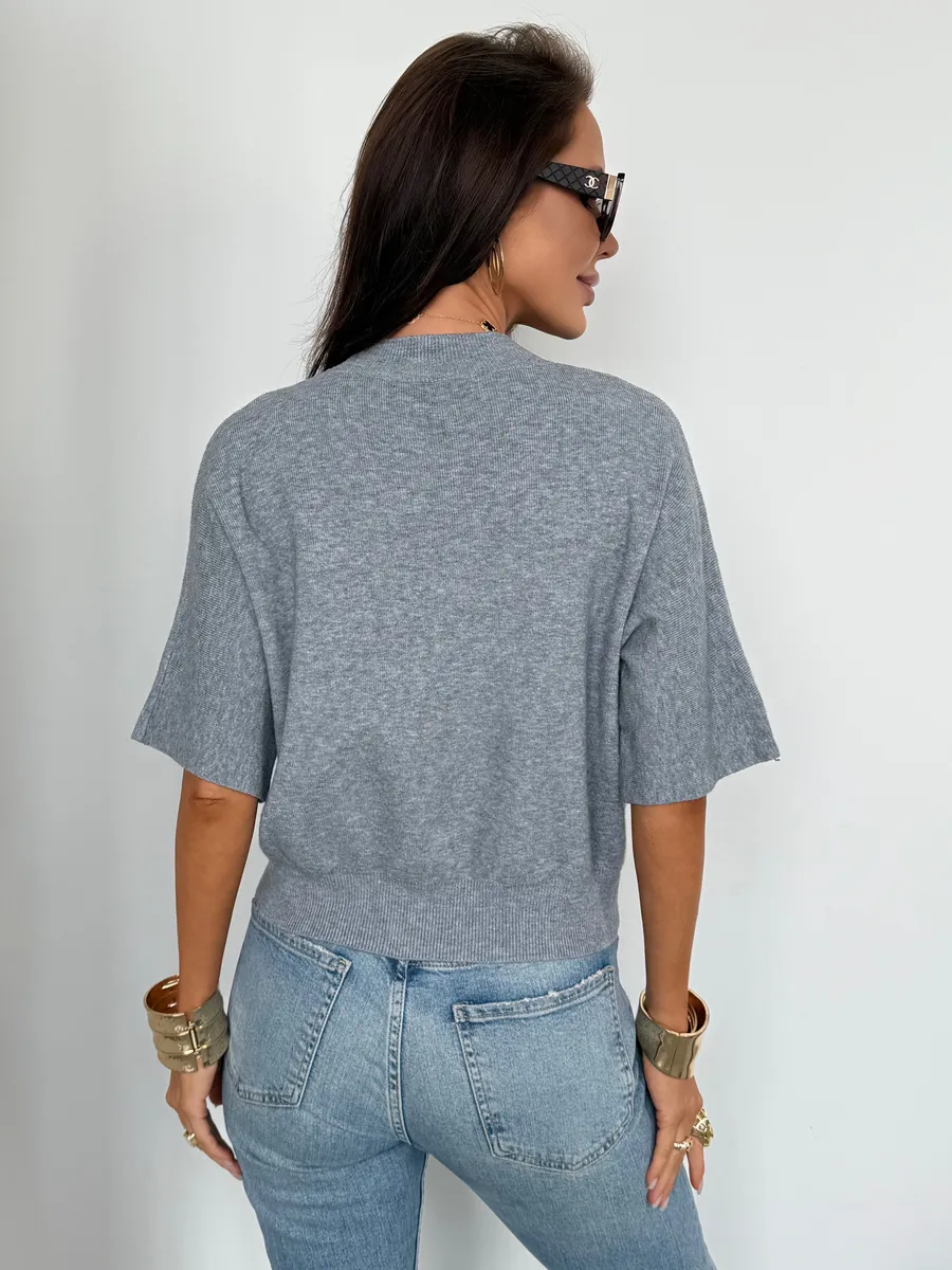 Серая кофта женская