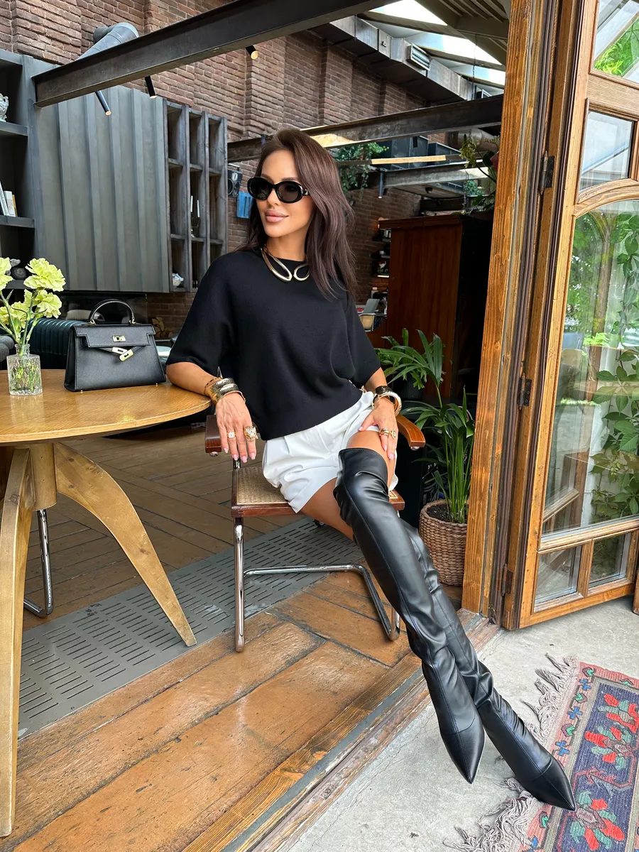 Черная кофта женская