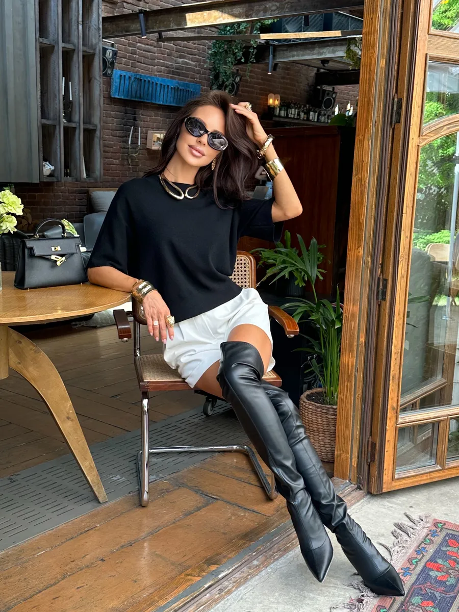 Черная кофта женская