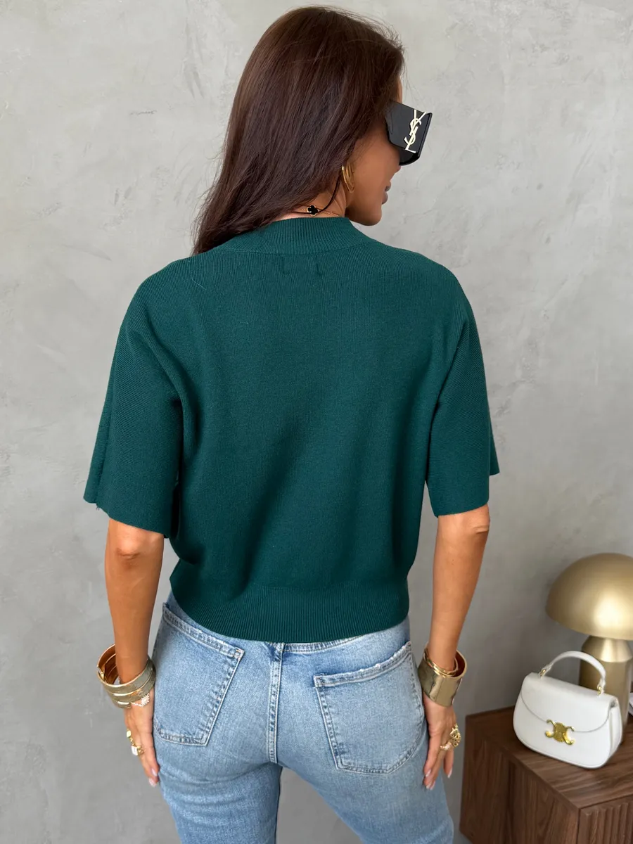 Зеленая кофта женская