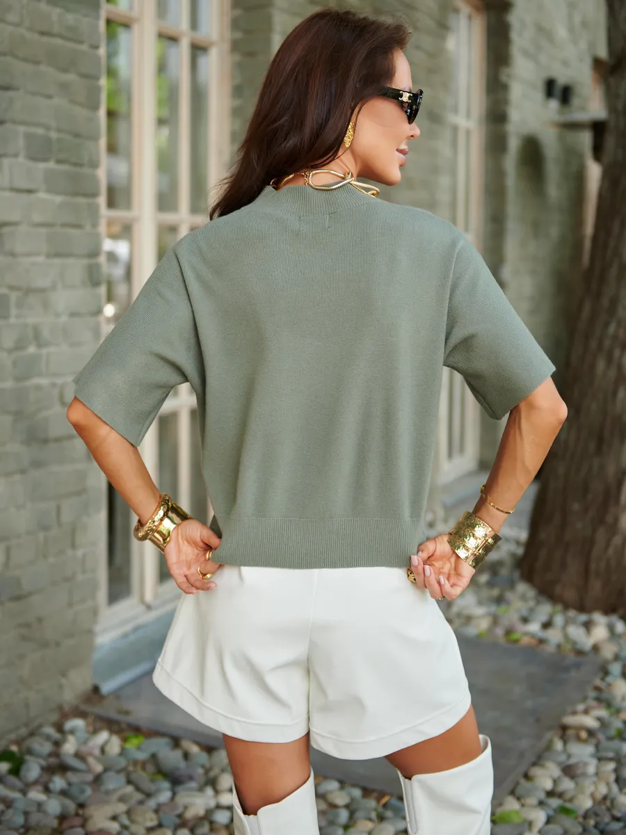 Хаки кофта женская