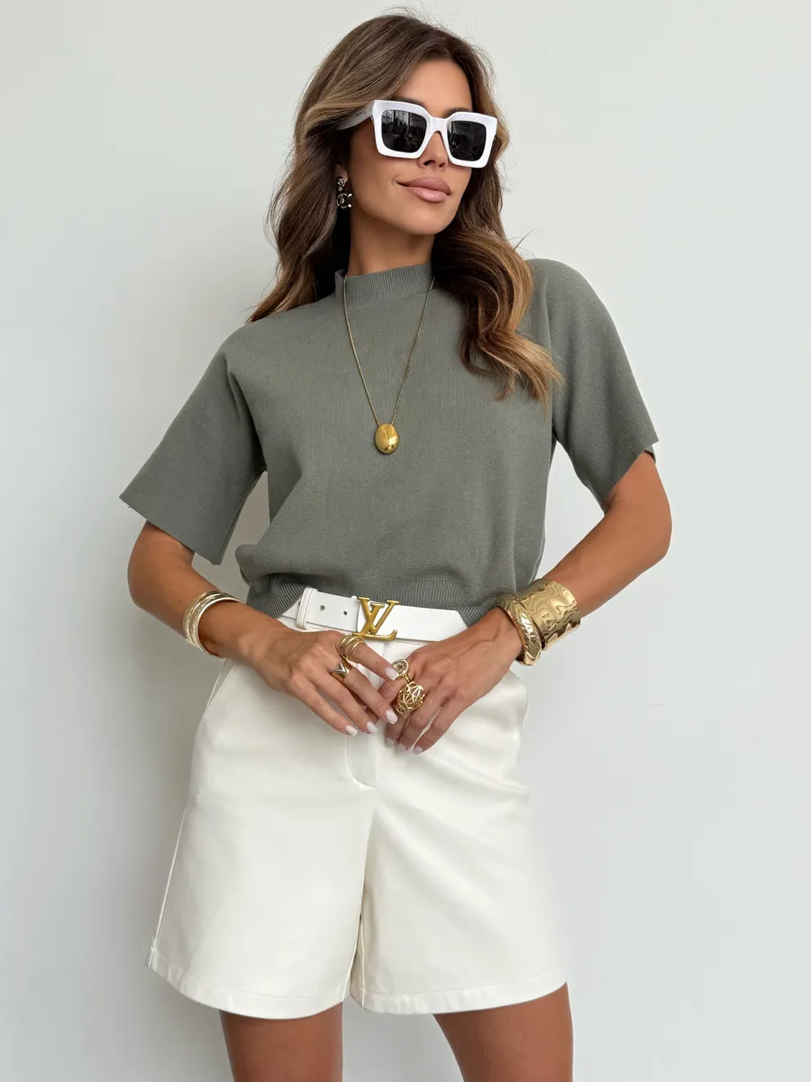 Хаки кофта женская