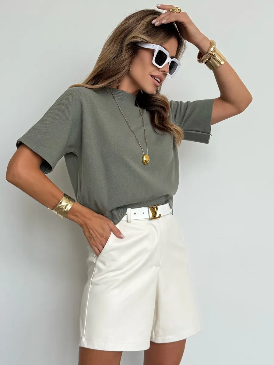 Хаки кофта женская