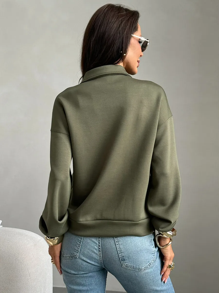 Зеленая кофта женская