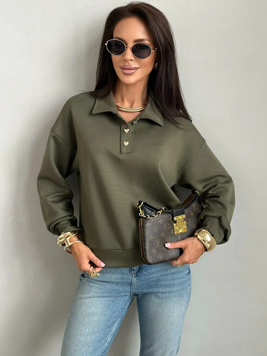 Зеленая кофта женская