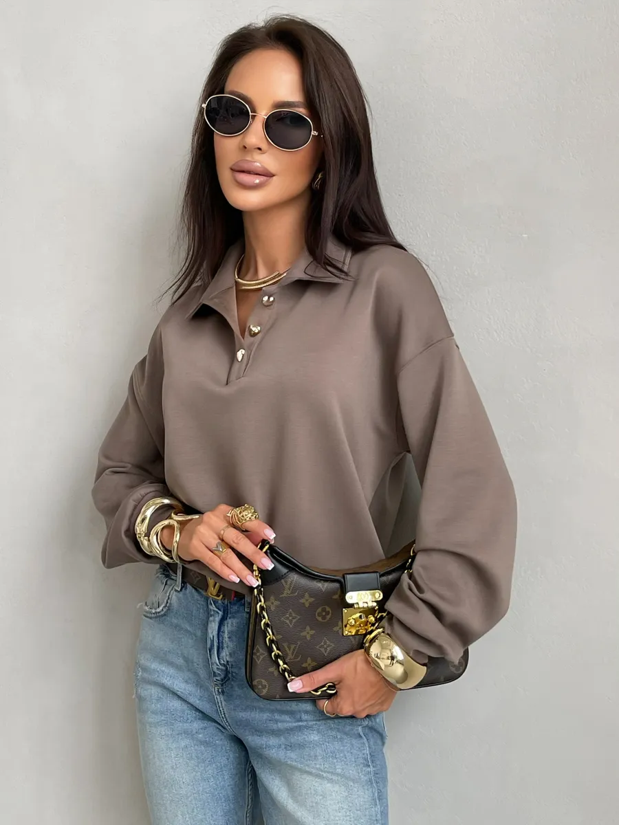 Серая кофта женская