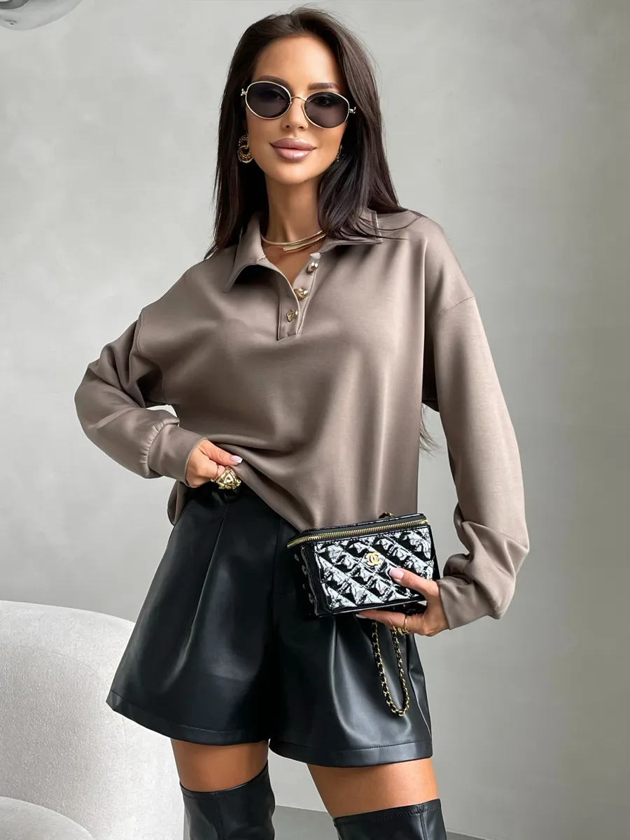 Серая кофта женская