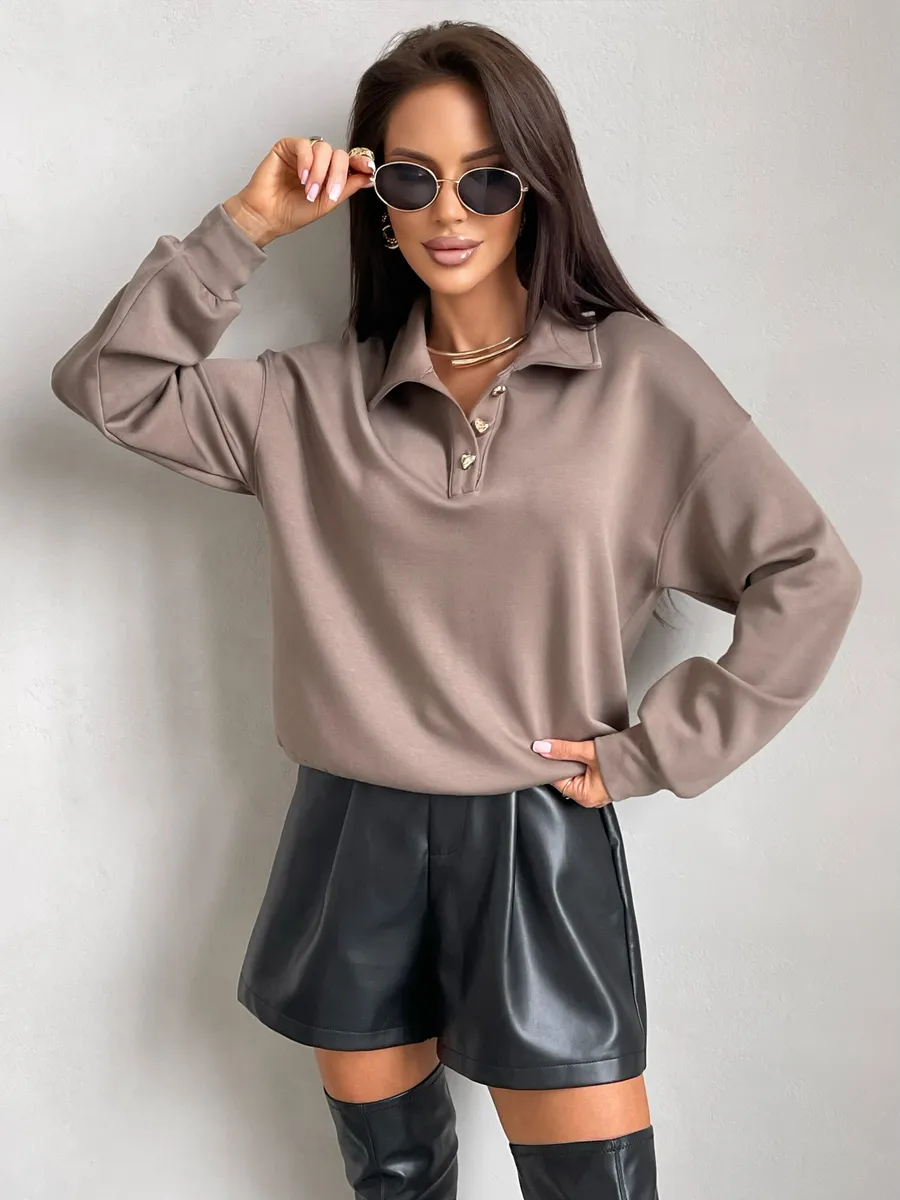 Серая кофта женская