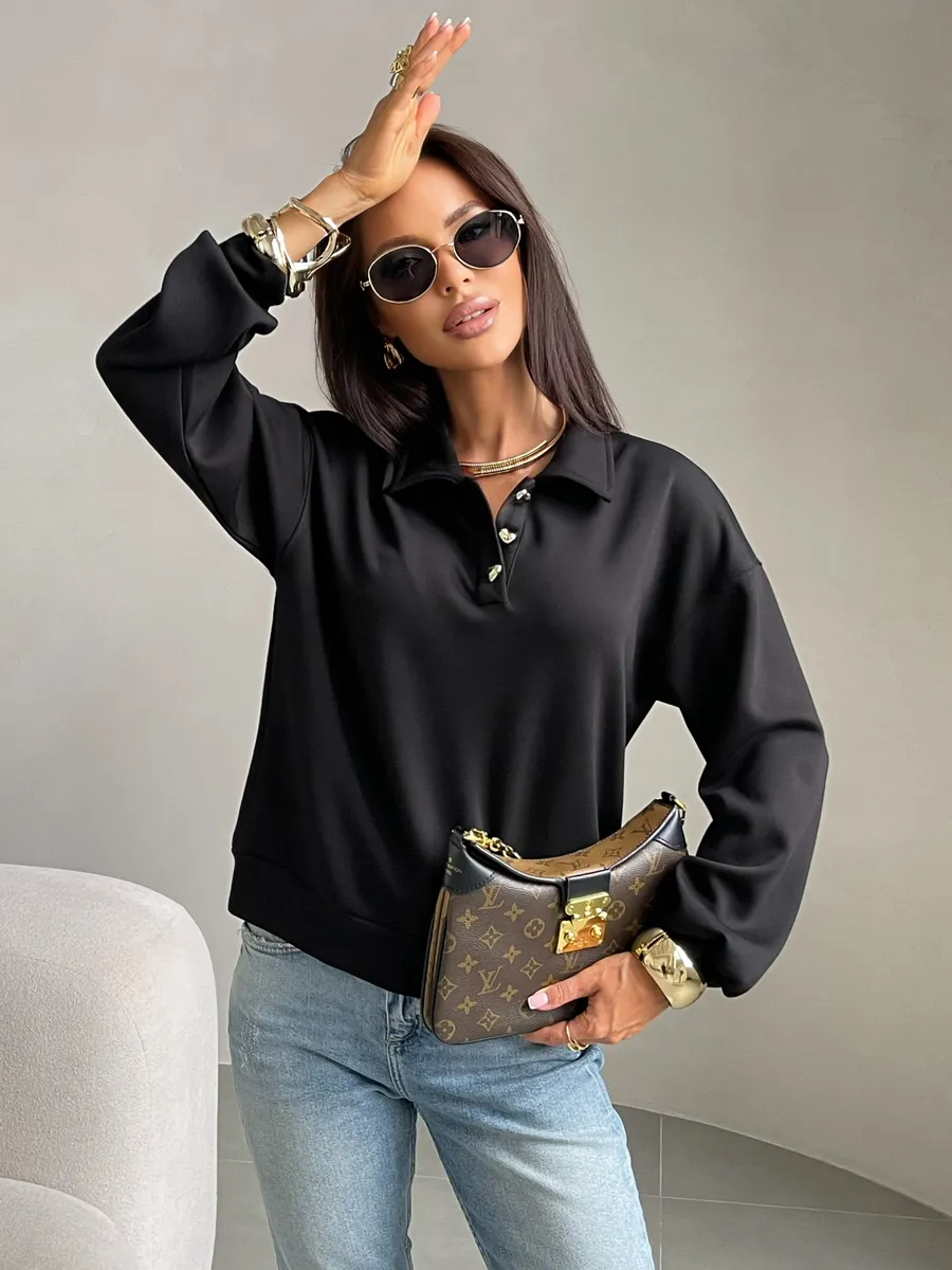 Черная кофта женская