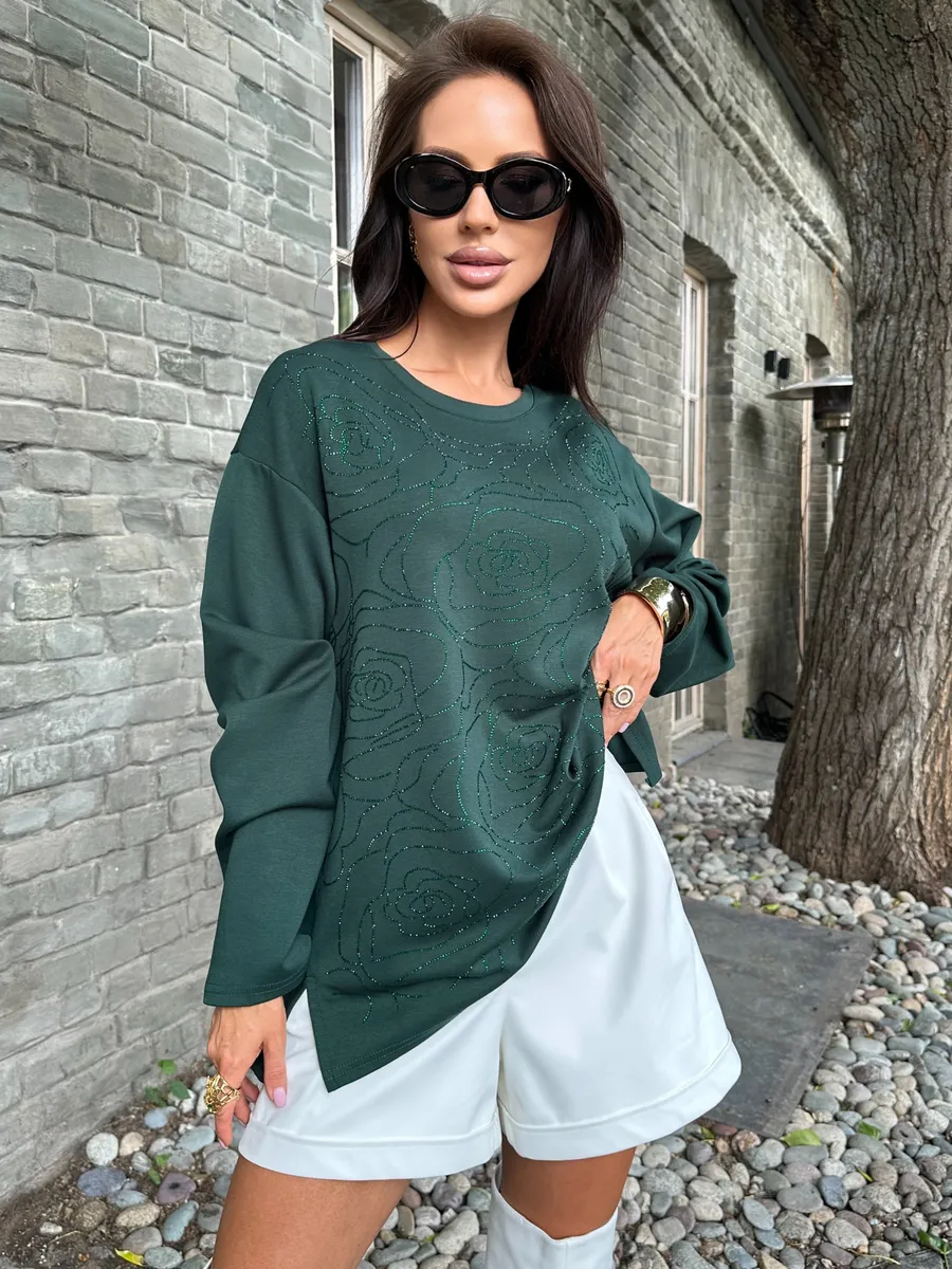 Зеленая кофта нарядная