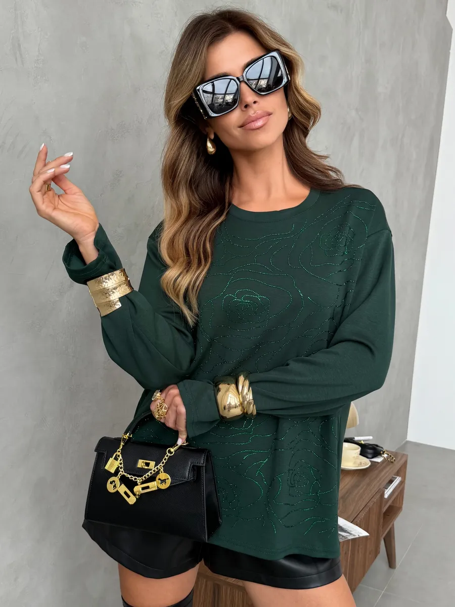 Зеленая кофта нарядная