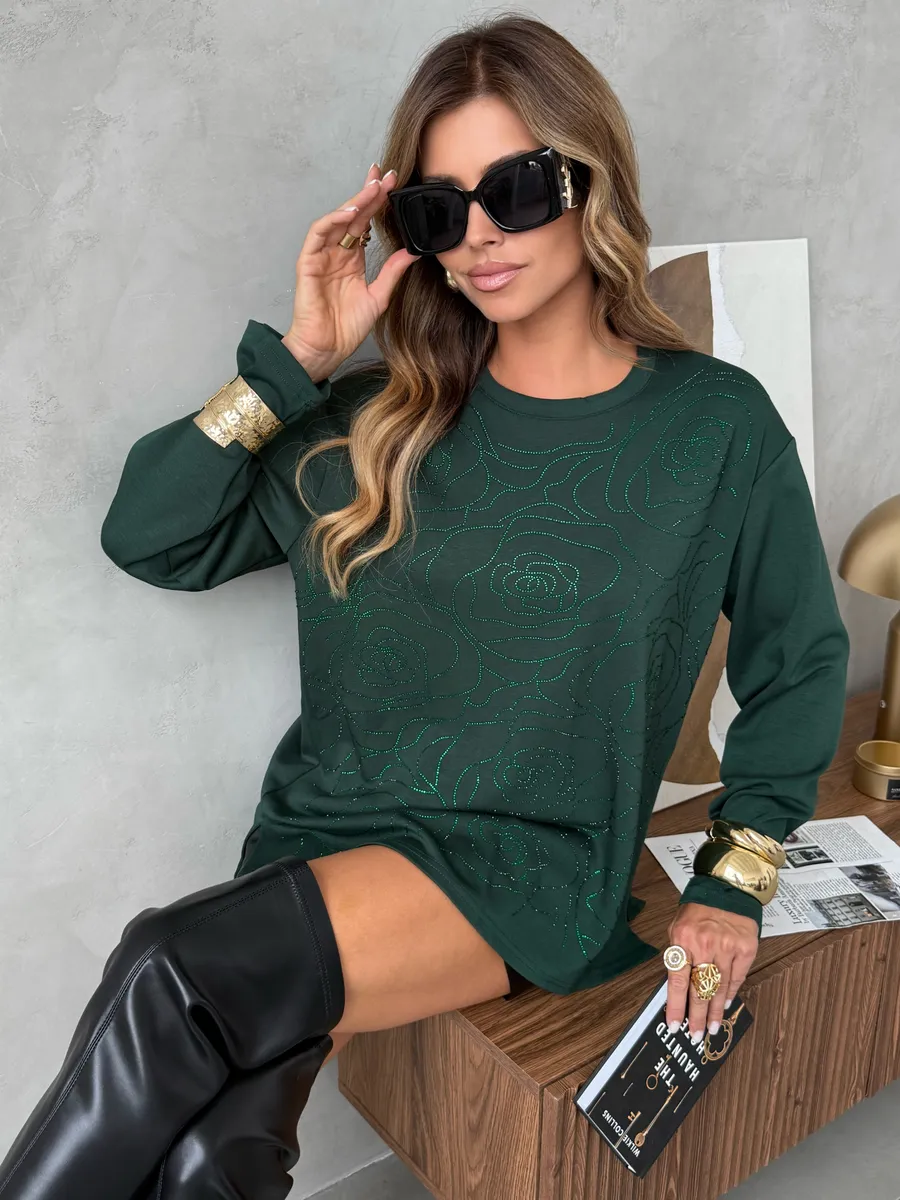 Зеленая кофта нарядная