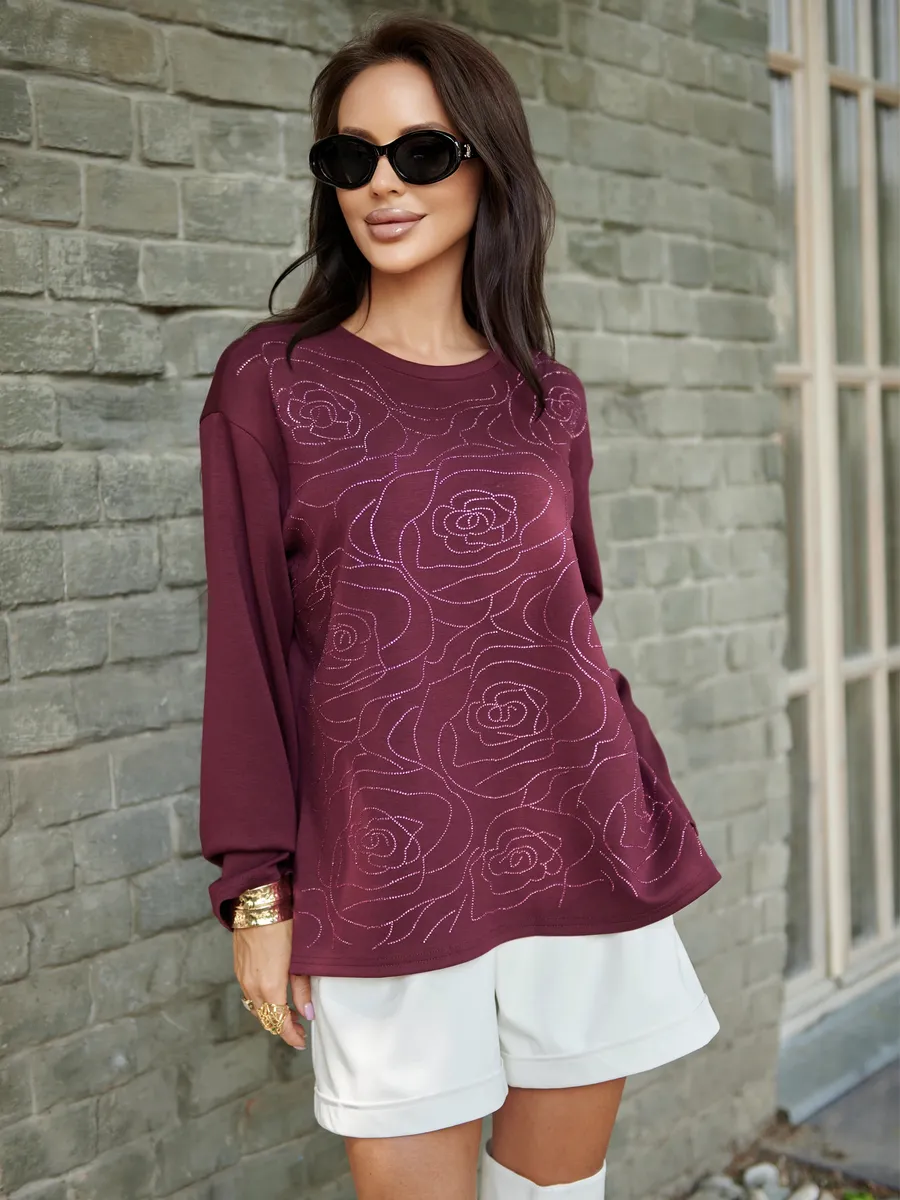 Красная кофта нарядная