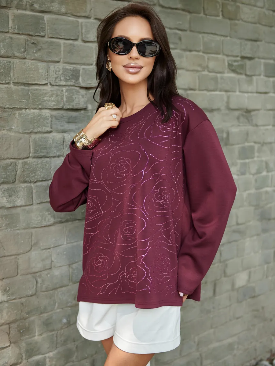 Красная кофта нарядная