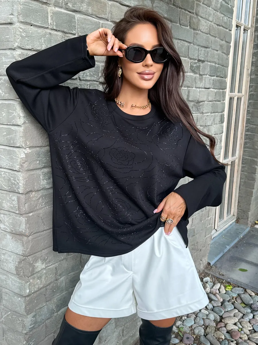 Черная кофта нарядная