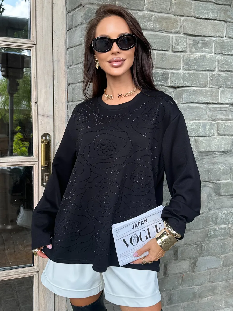 Черная кофта нарядная