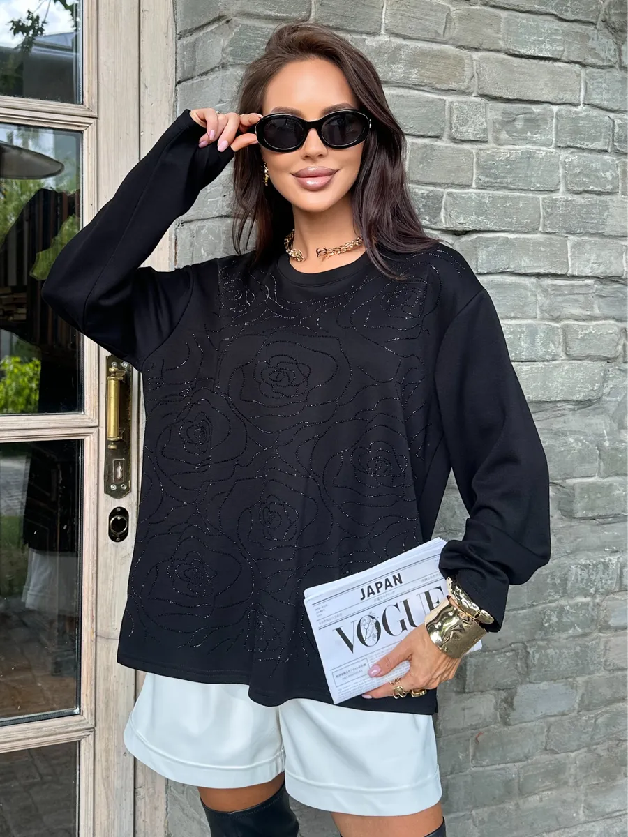 Черная кофта нарядная