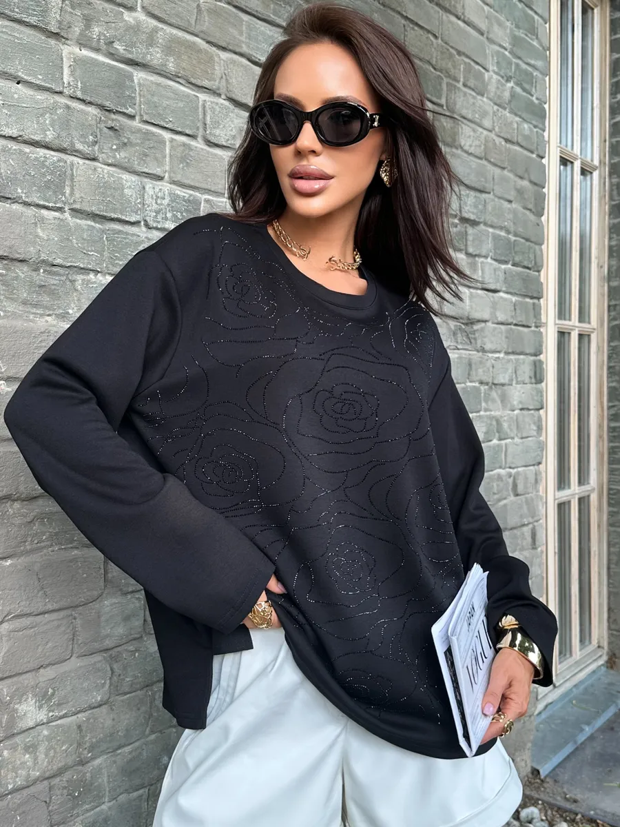 Черная кофта нарядная