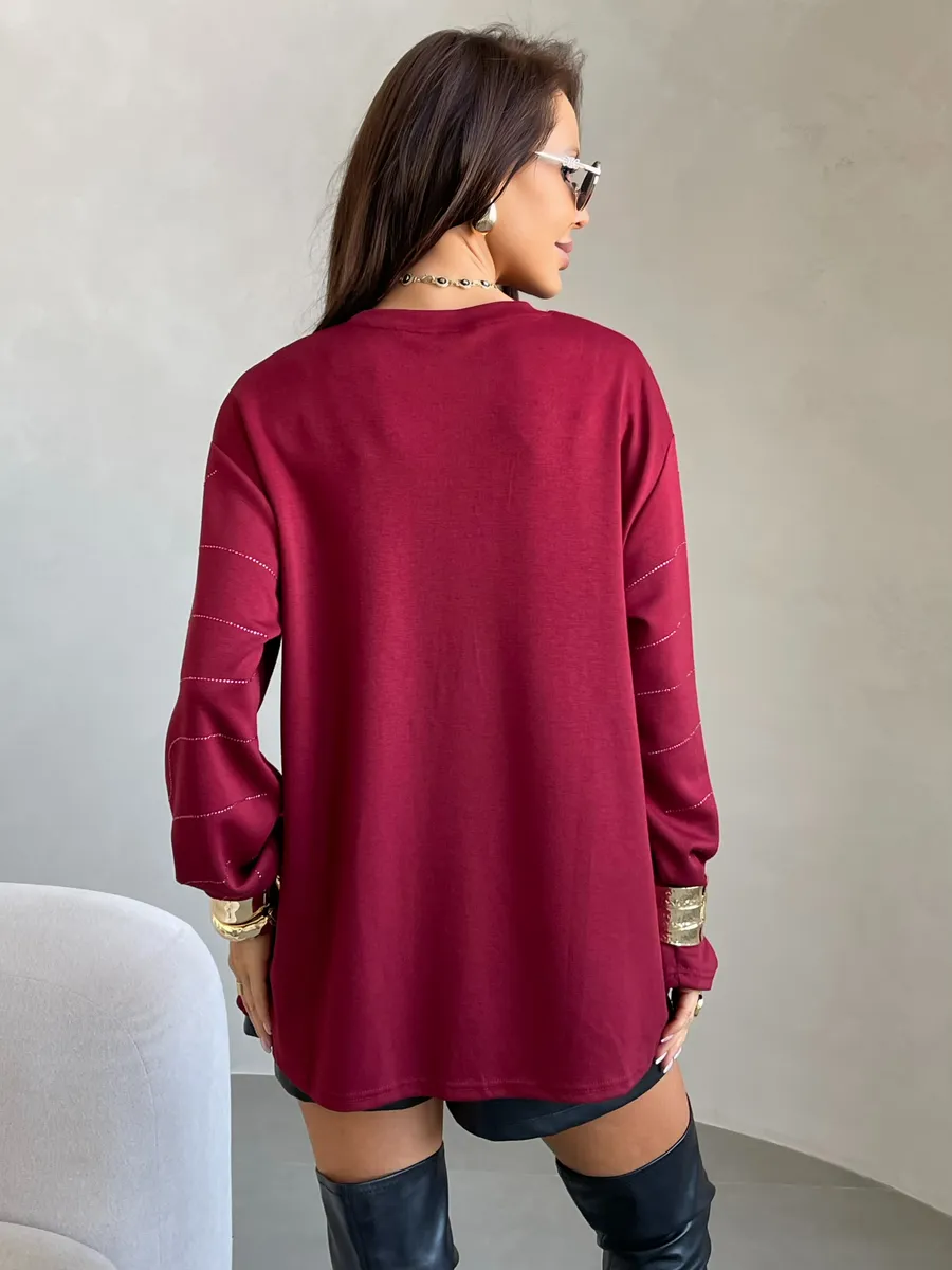 Бордовая кофта нарядная больших размеров