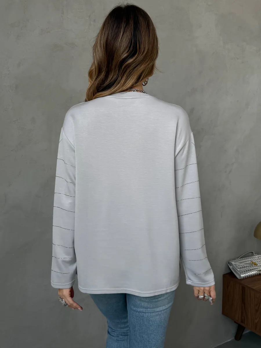 Серая кофта нарядная больших размеров