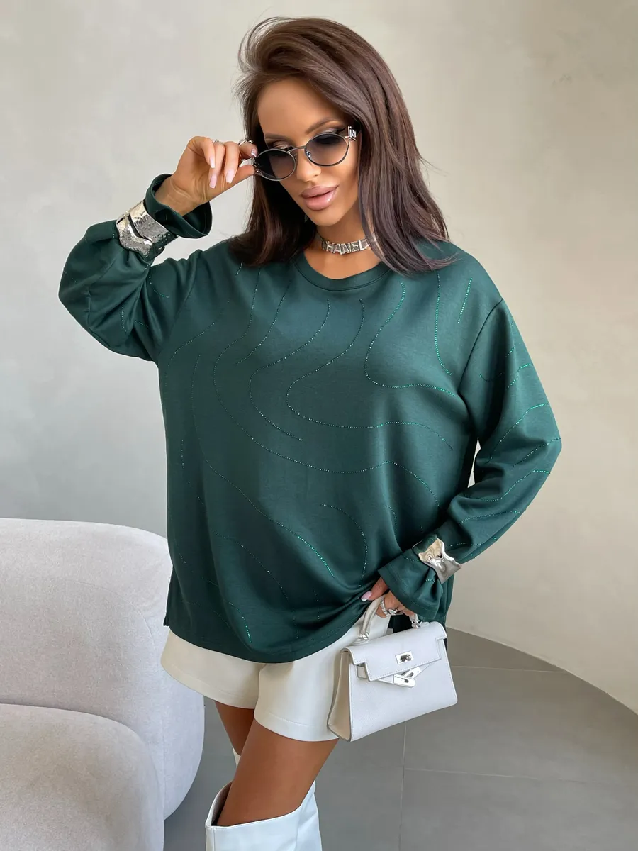 Хаки кофта нарядная больших размеров