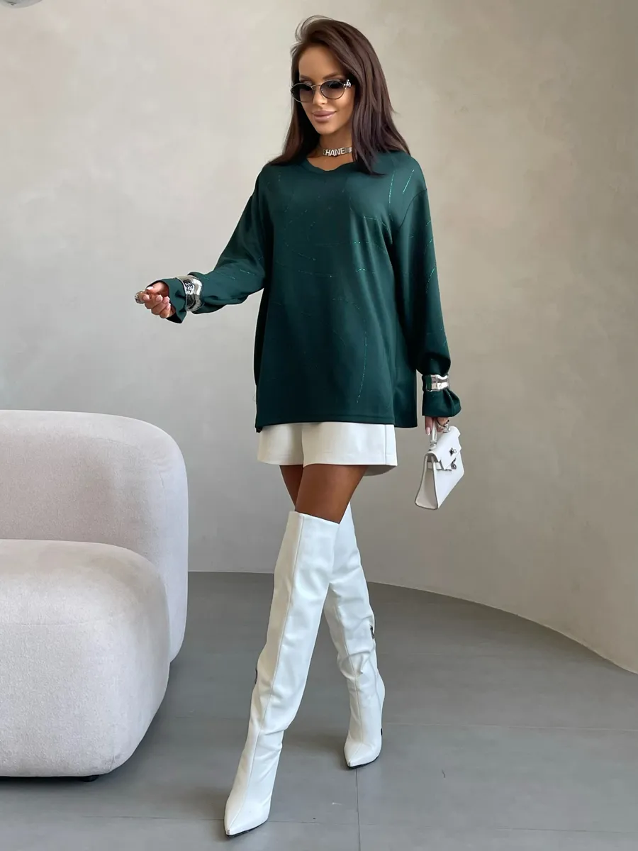 Хаки кофта нарядная больших размеров