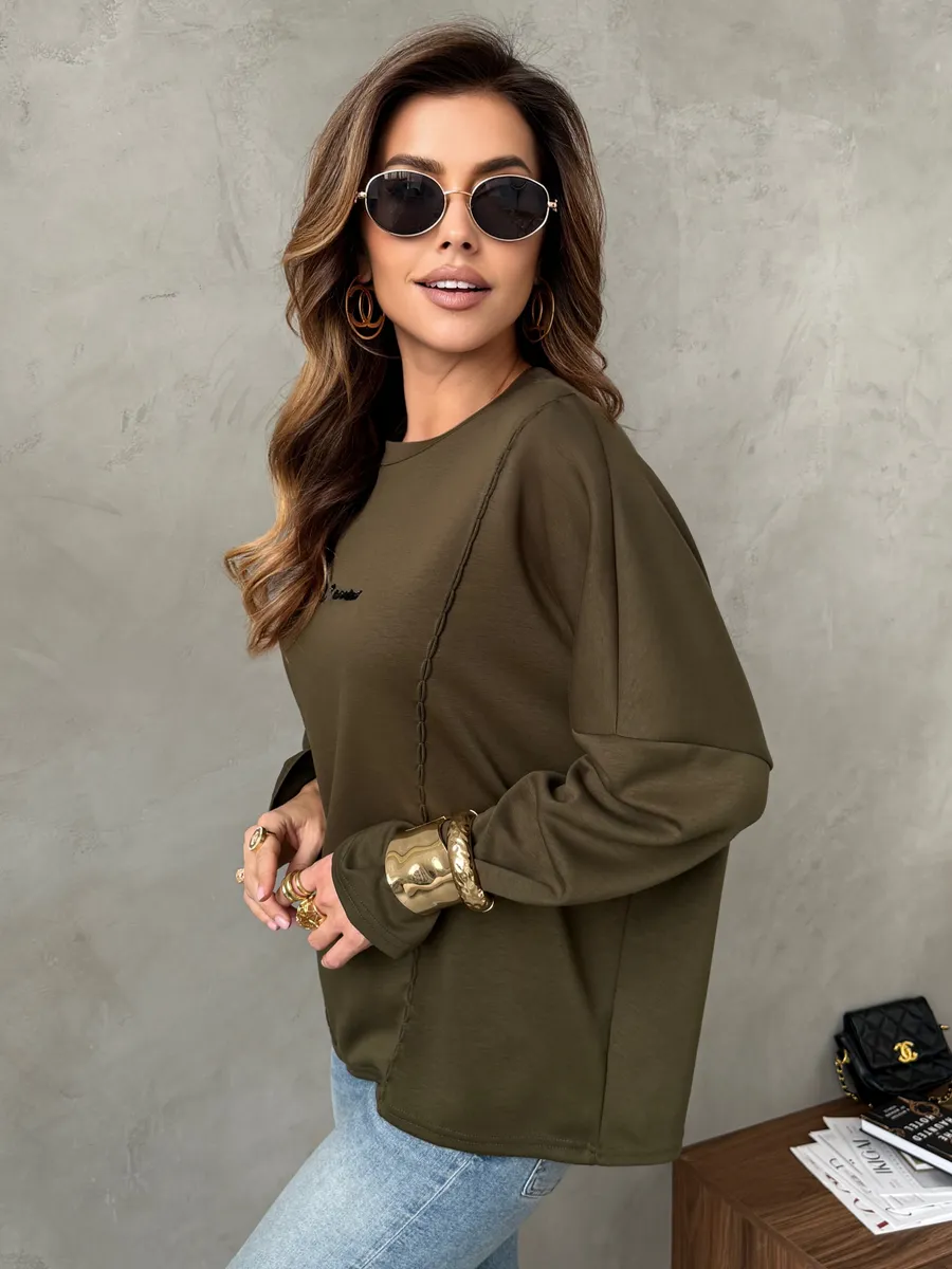 Хаки кофта женская