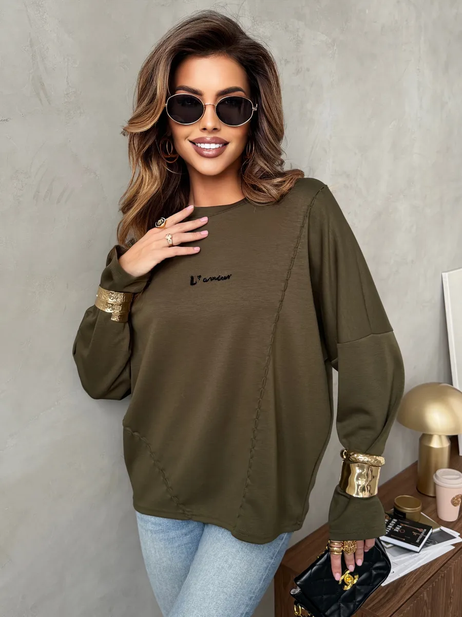 Хаки кофта женская