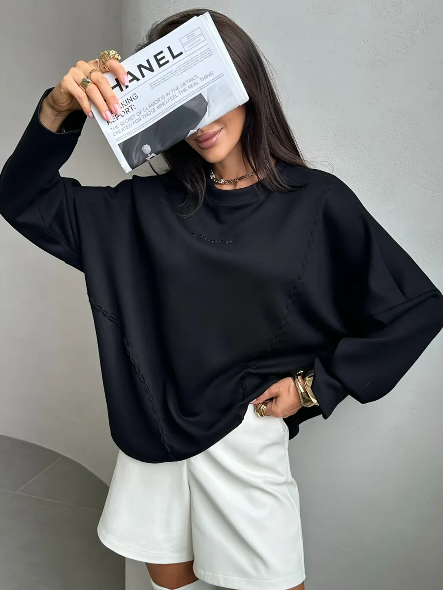 Черная кофта женская