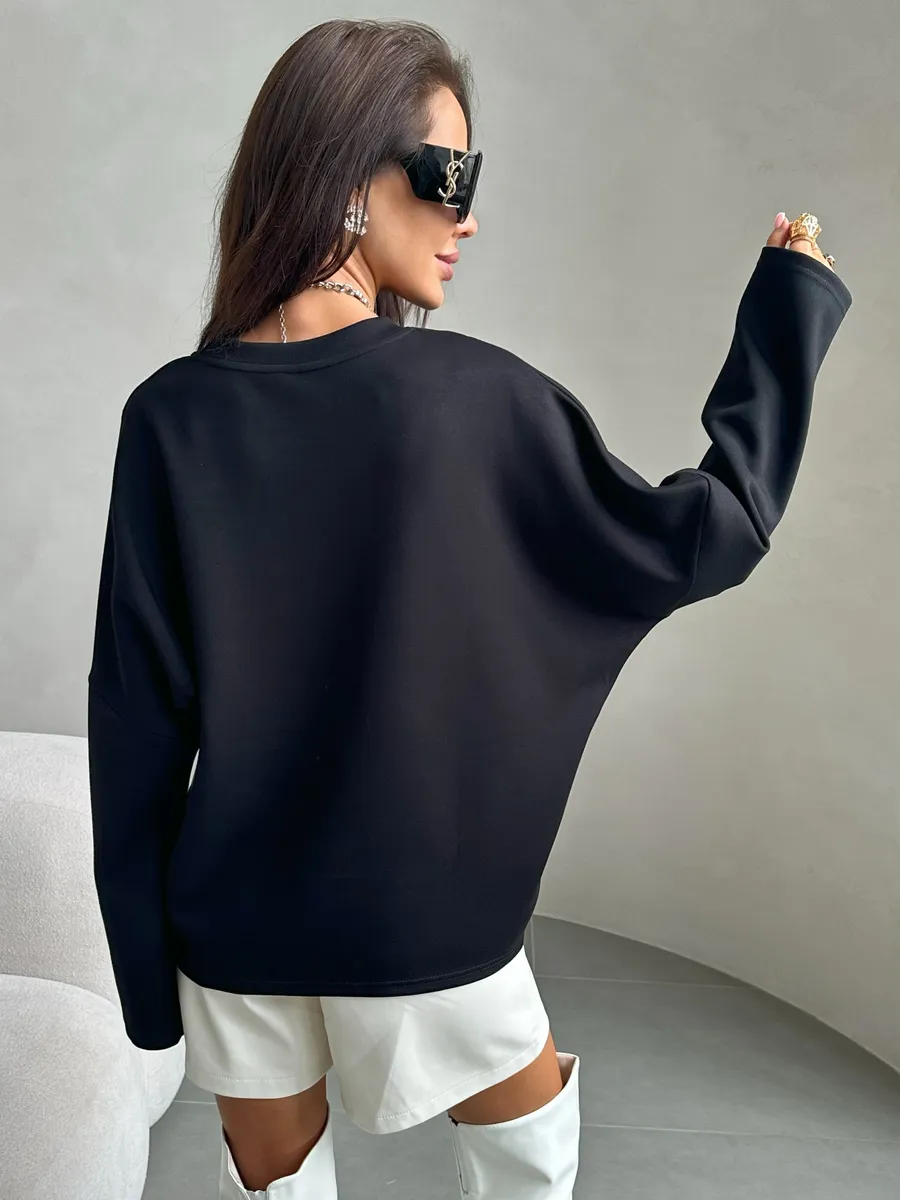 Черная кофта женская