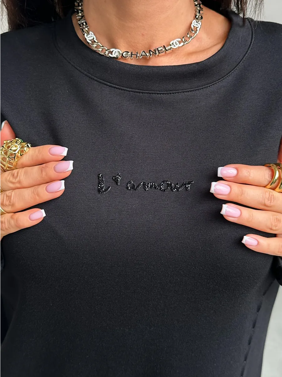 Черная кофта женская