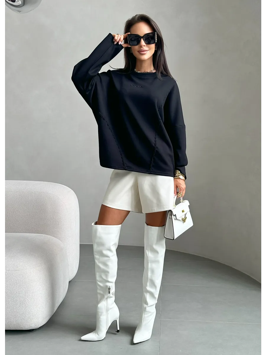 Черная кофта женская