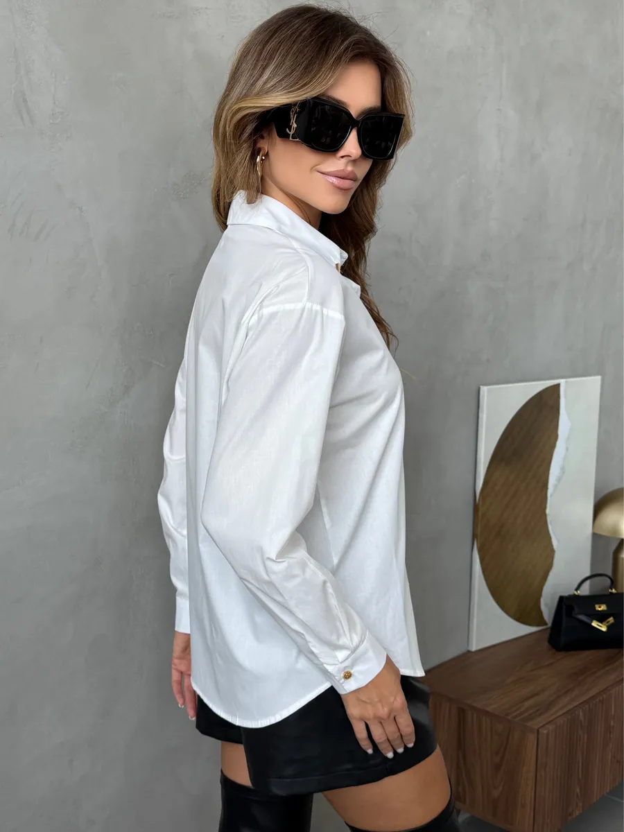 Белая рубашка летняя