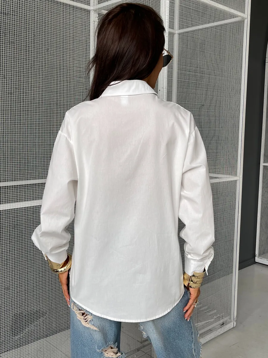 Белая рубашка летняя