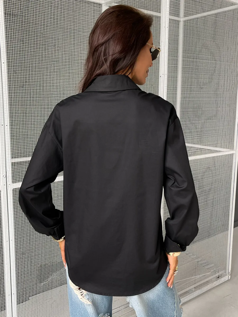 Черная рубашка летняя