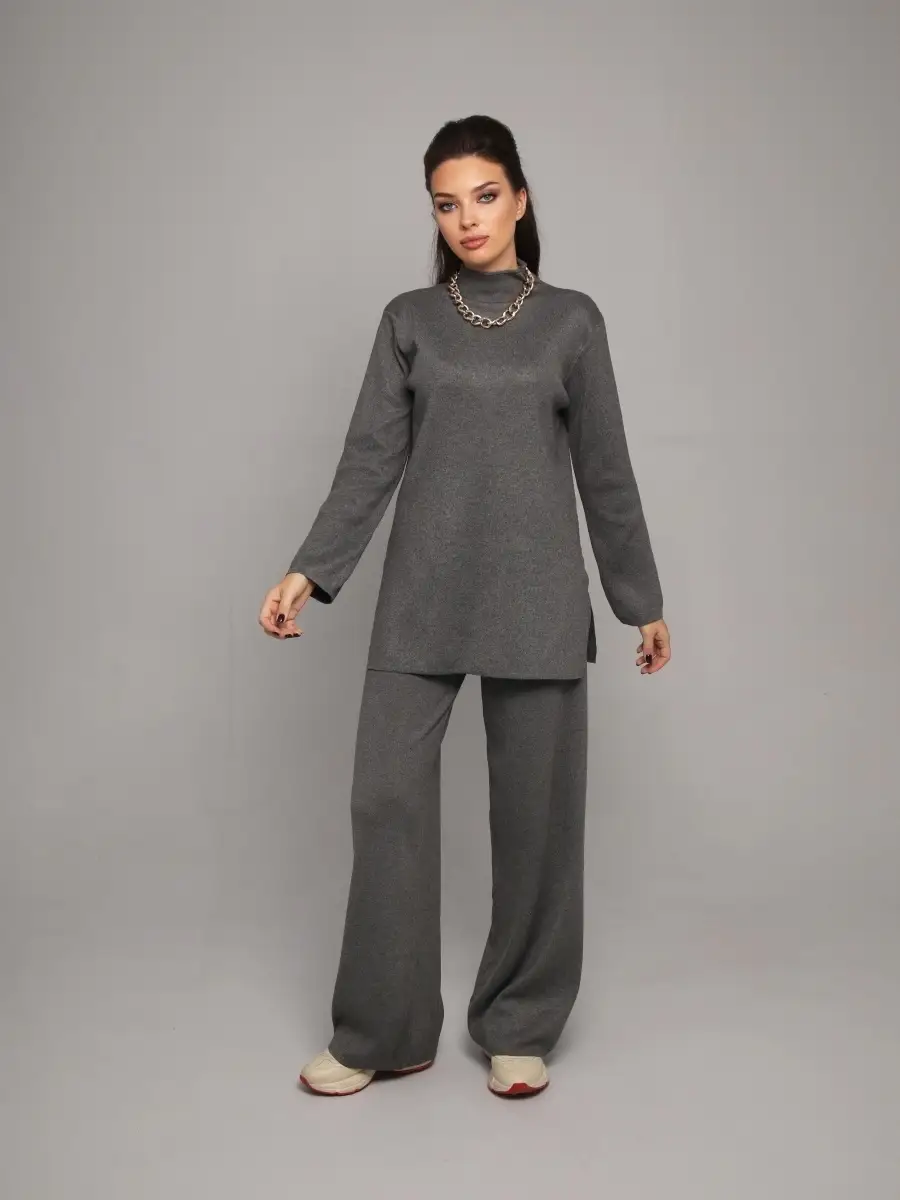 Женский тёплый костюм брючный