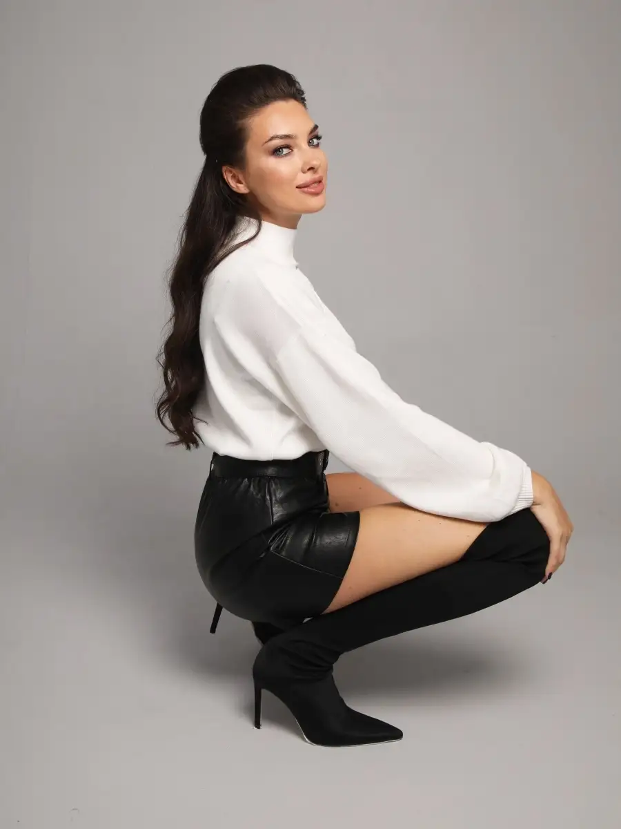 Шорты женские кожаные из экокожи