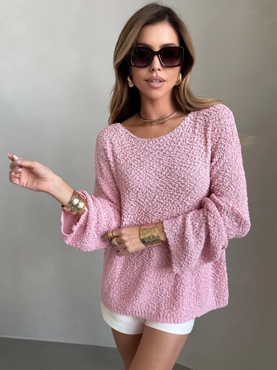 Кофта оверсайз вязаная нарядная