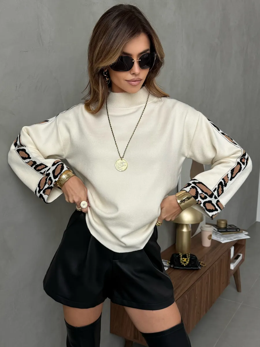 Белая кофта теплая оверсайз