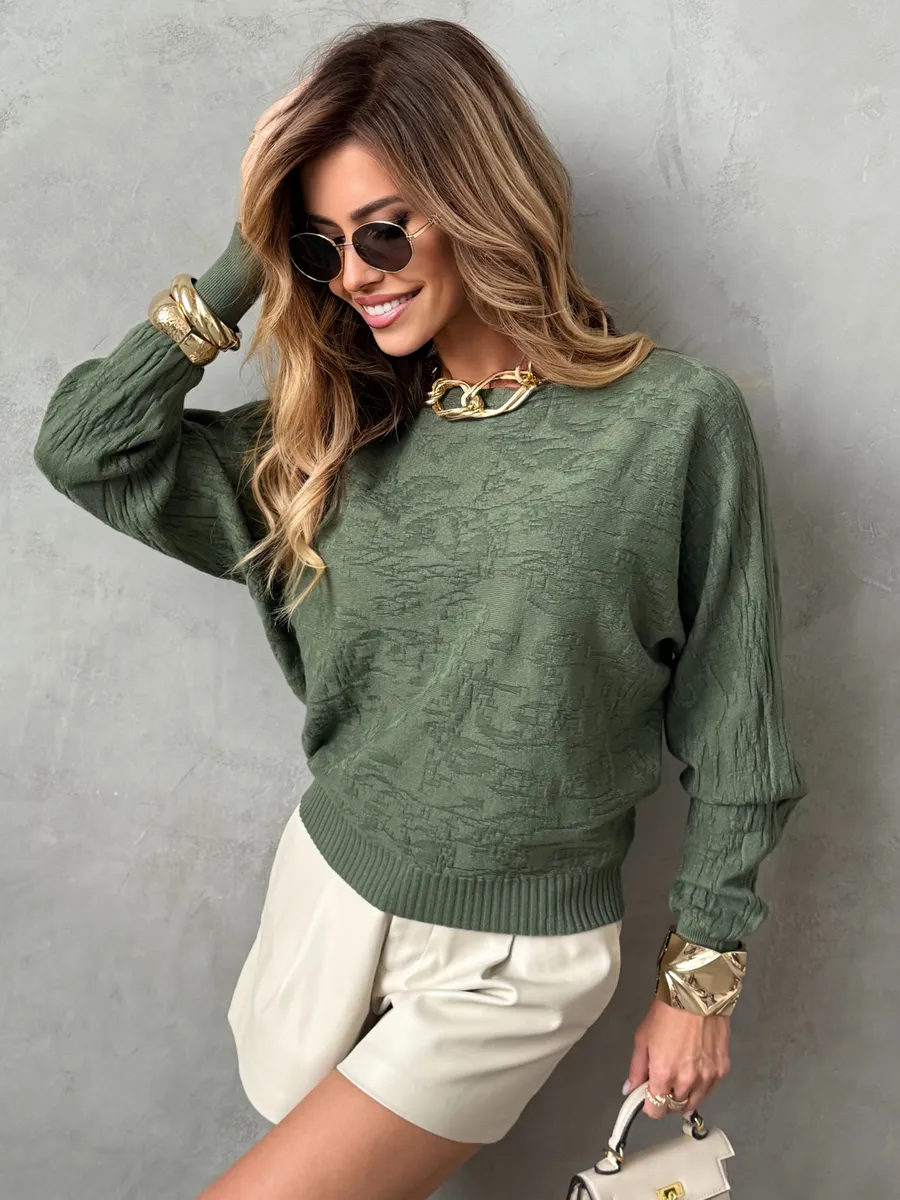 Кофта оверсайз с узорами