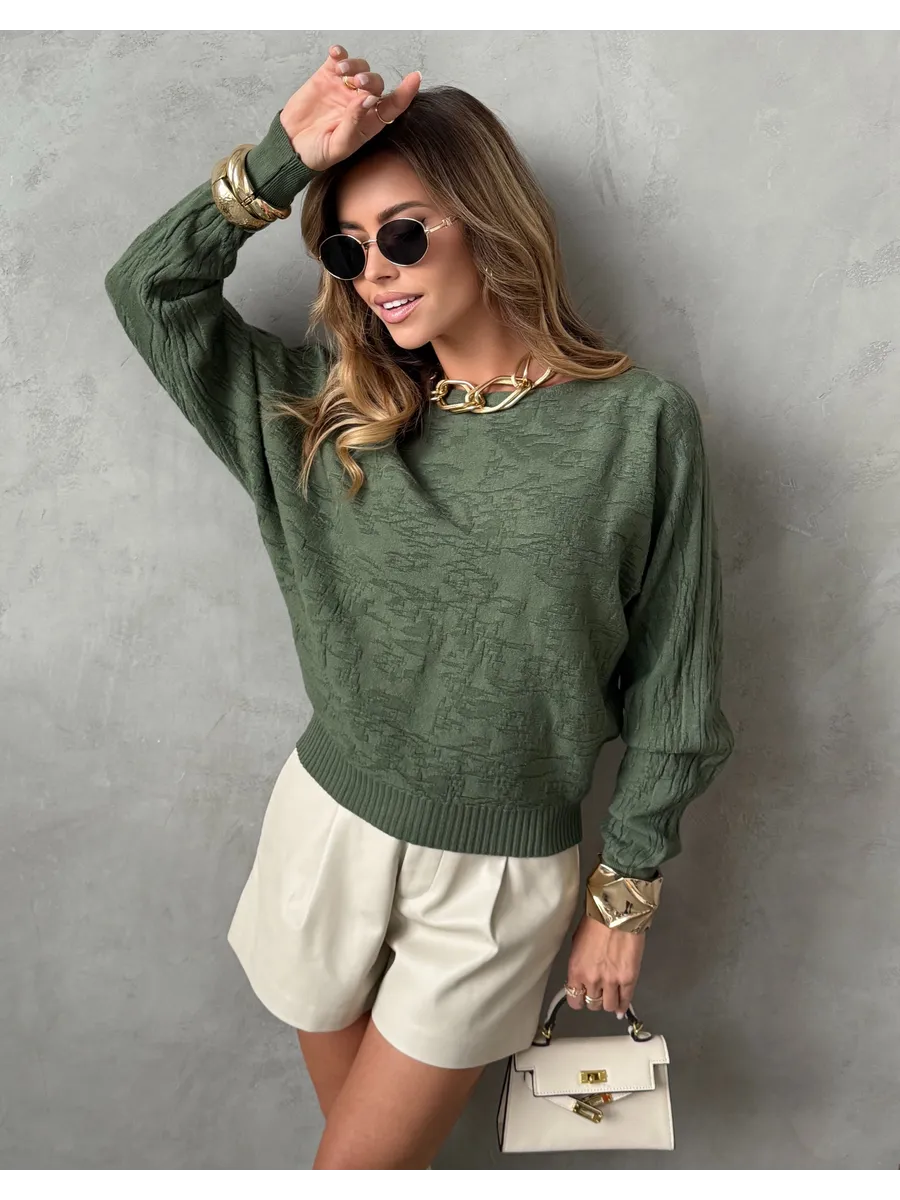 Кофта оверсайз с узорами