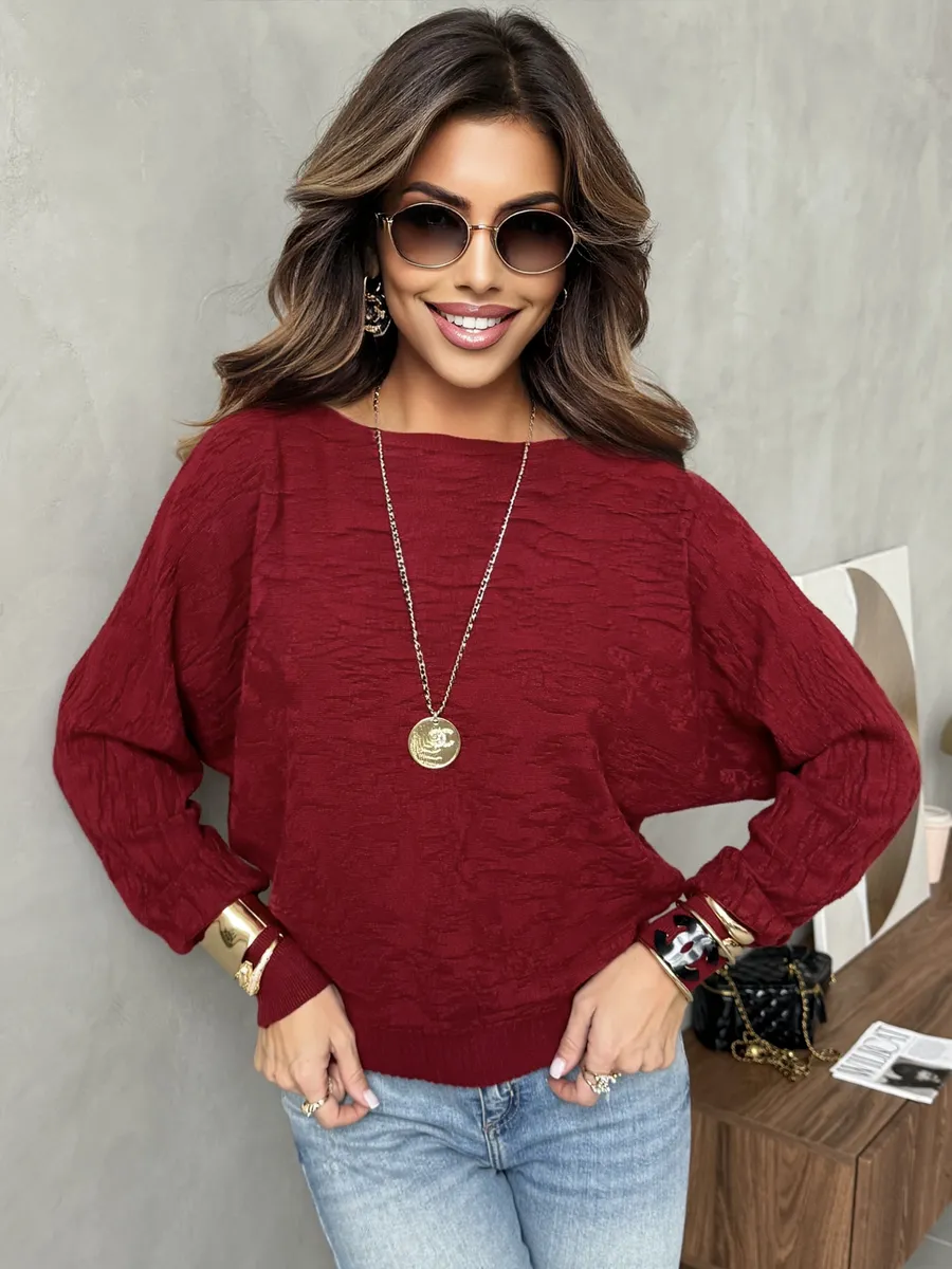 Кофта оверсайз с узорами